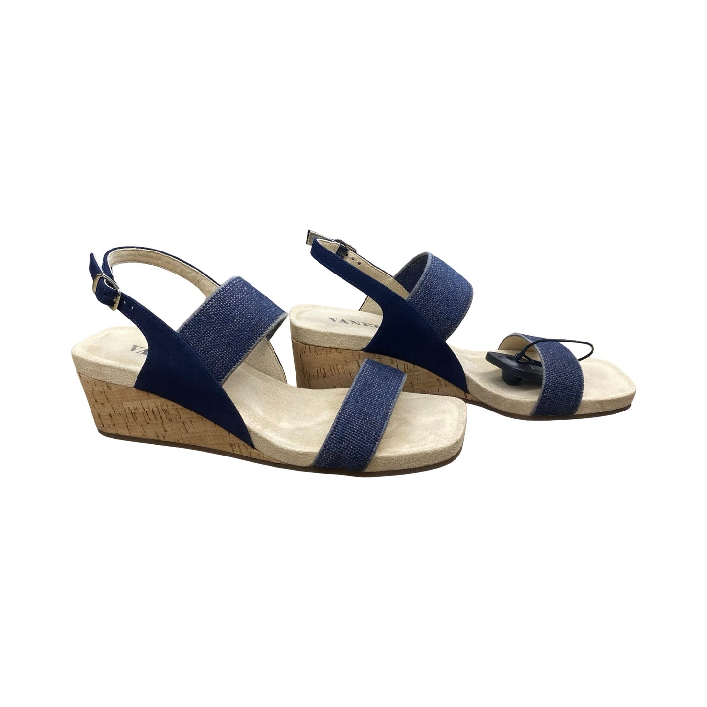 Shoes Heels Kitten By Vaneli In Blue, Size:9