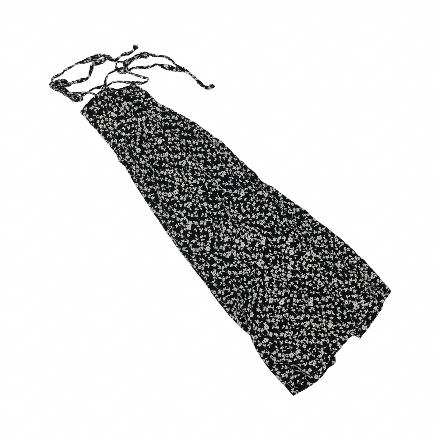 Dress Casual Midi By Old Navy In Black & Cream, Size:M