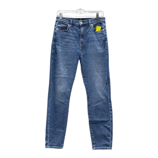 Jeans Skinny By 7 For All Mankind In Blue, Size:8
