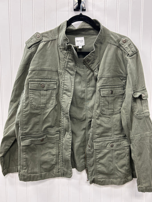 Jacket Other By Kensie In Green, Size:1X