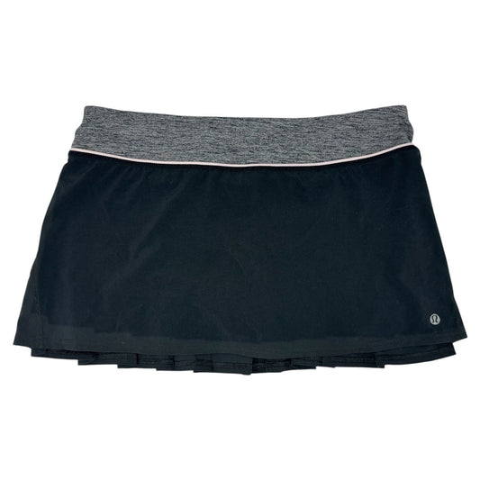 Athletic Skort By Lululemon In Black & Pink, Size: 8