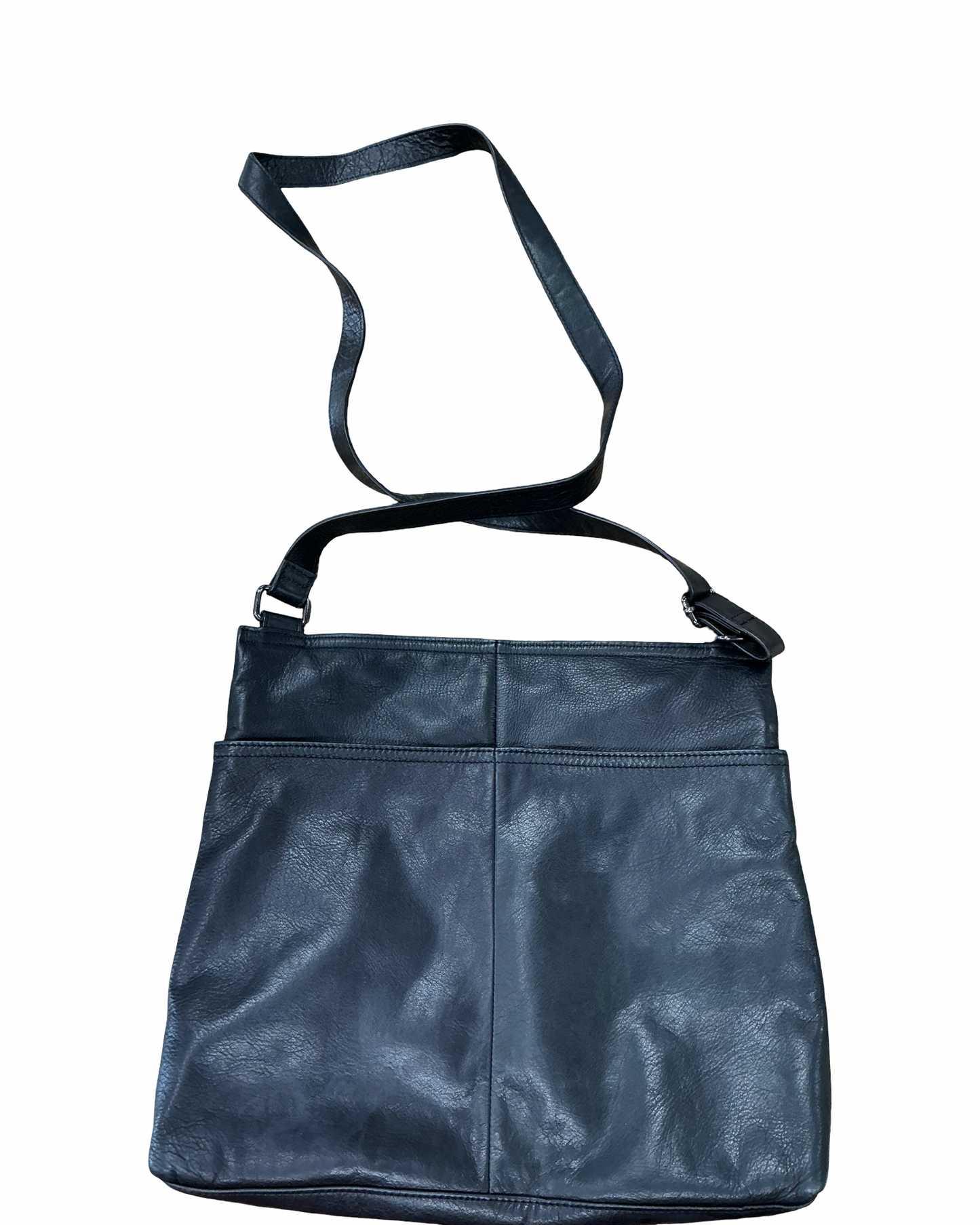 Crossbody Leather By Margot In Black, Size:Large