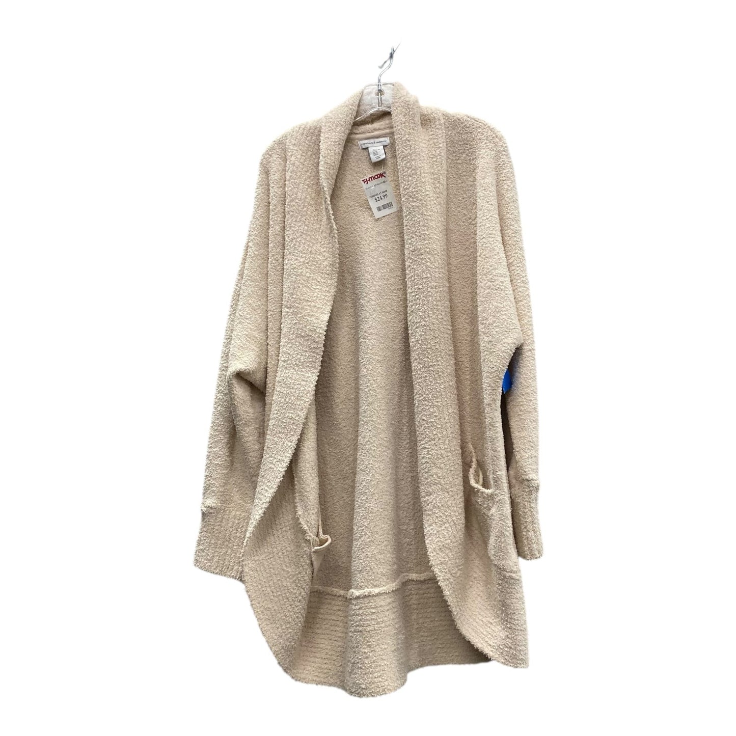 Sweater Cardigan By Cupcakes And Cashmere In Tan, Size:Xl