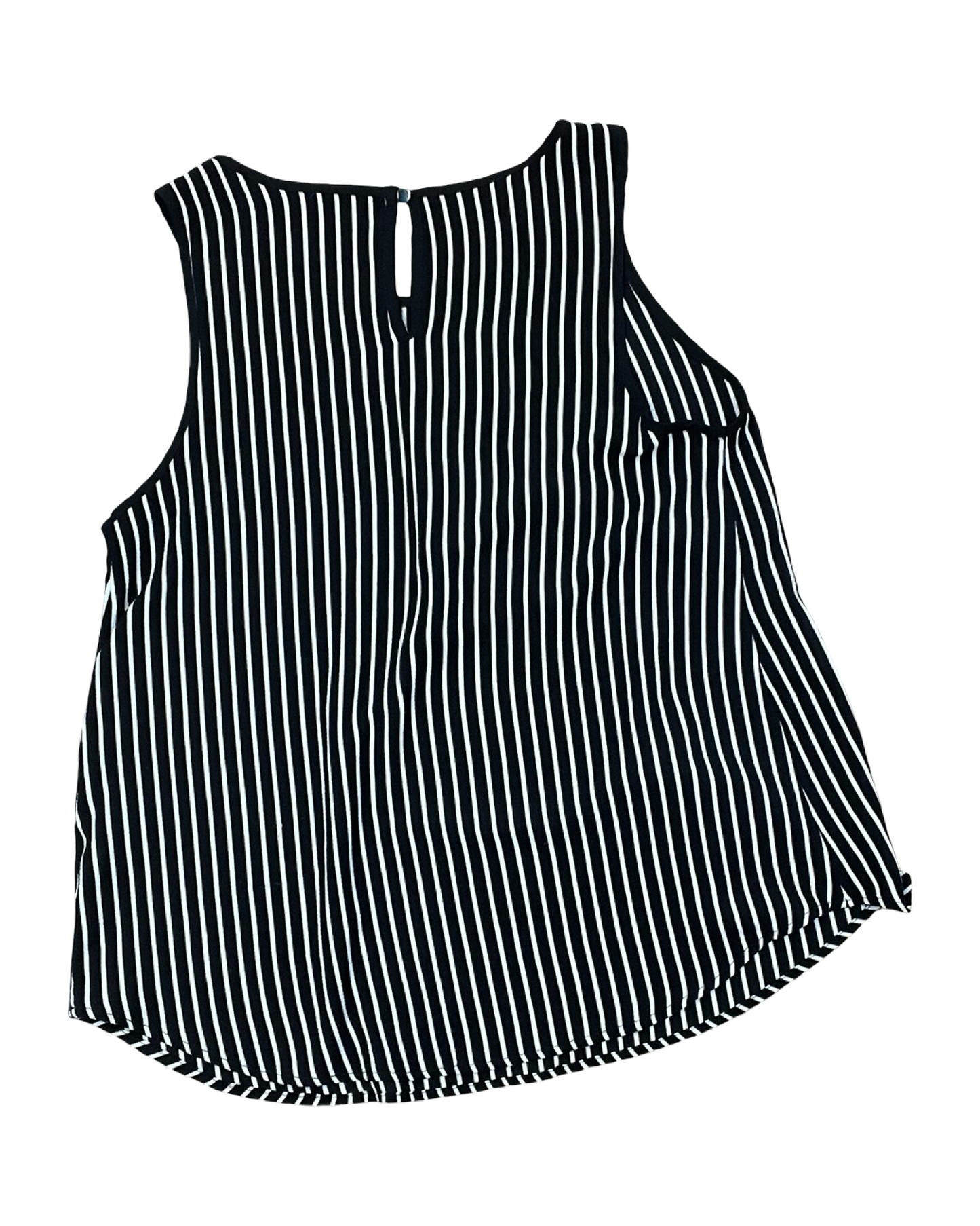 Top Sleeveless By West Kei In Black & White, Size:S