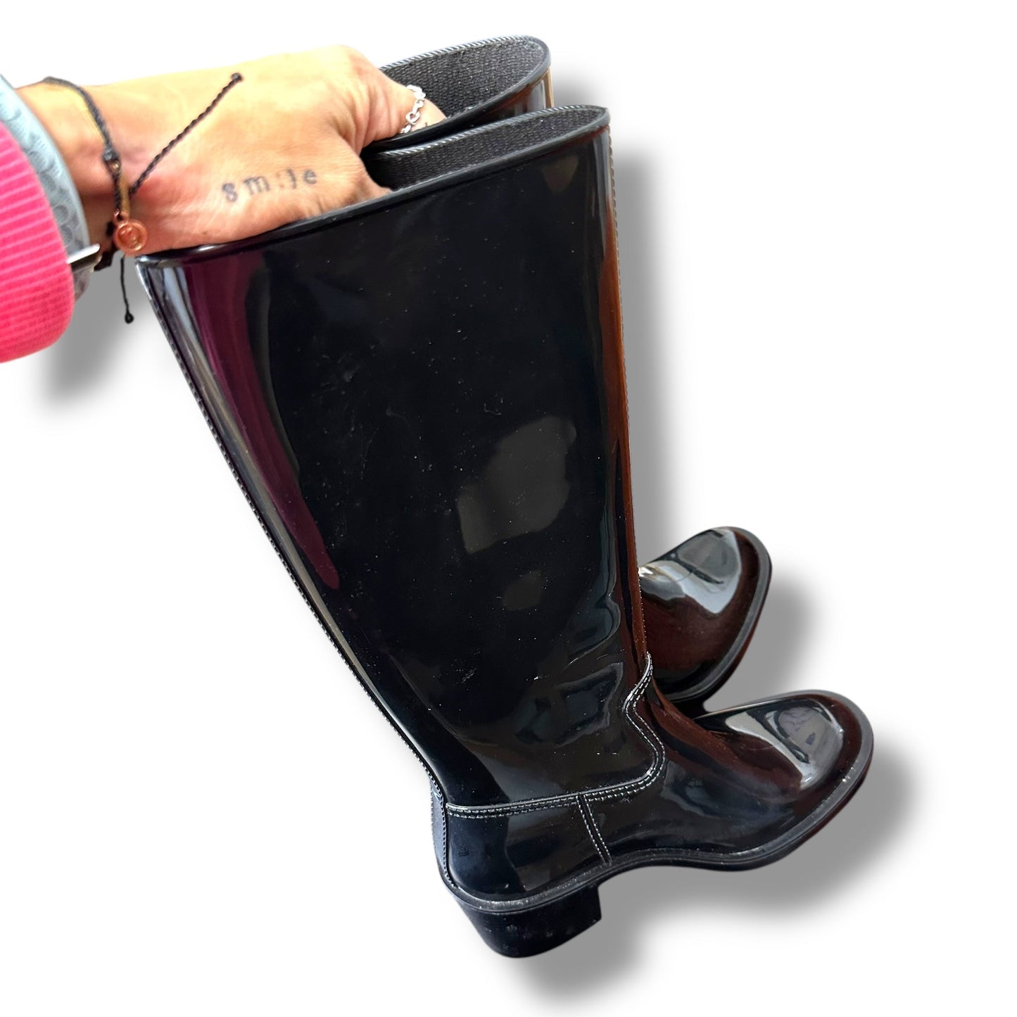 Boots Luxury Designer By Gucci In Black sz 36