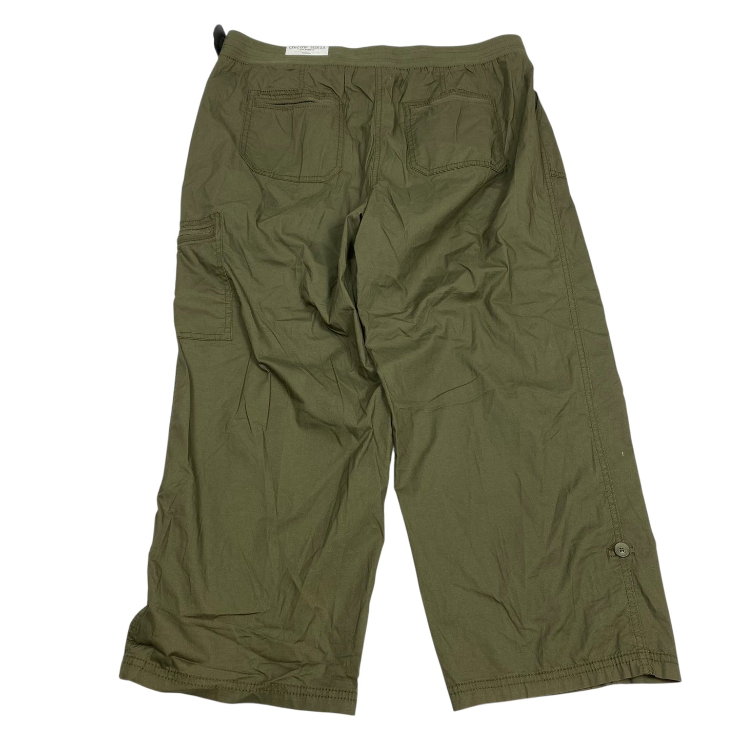 Pants Cropped By Chicos In Green, Size:14