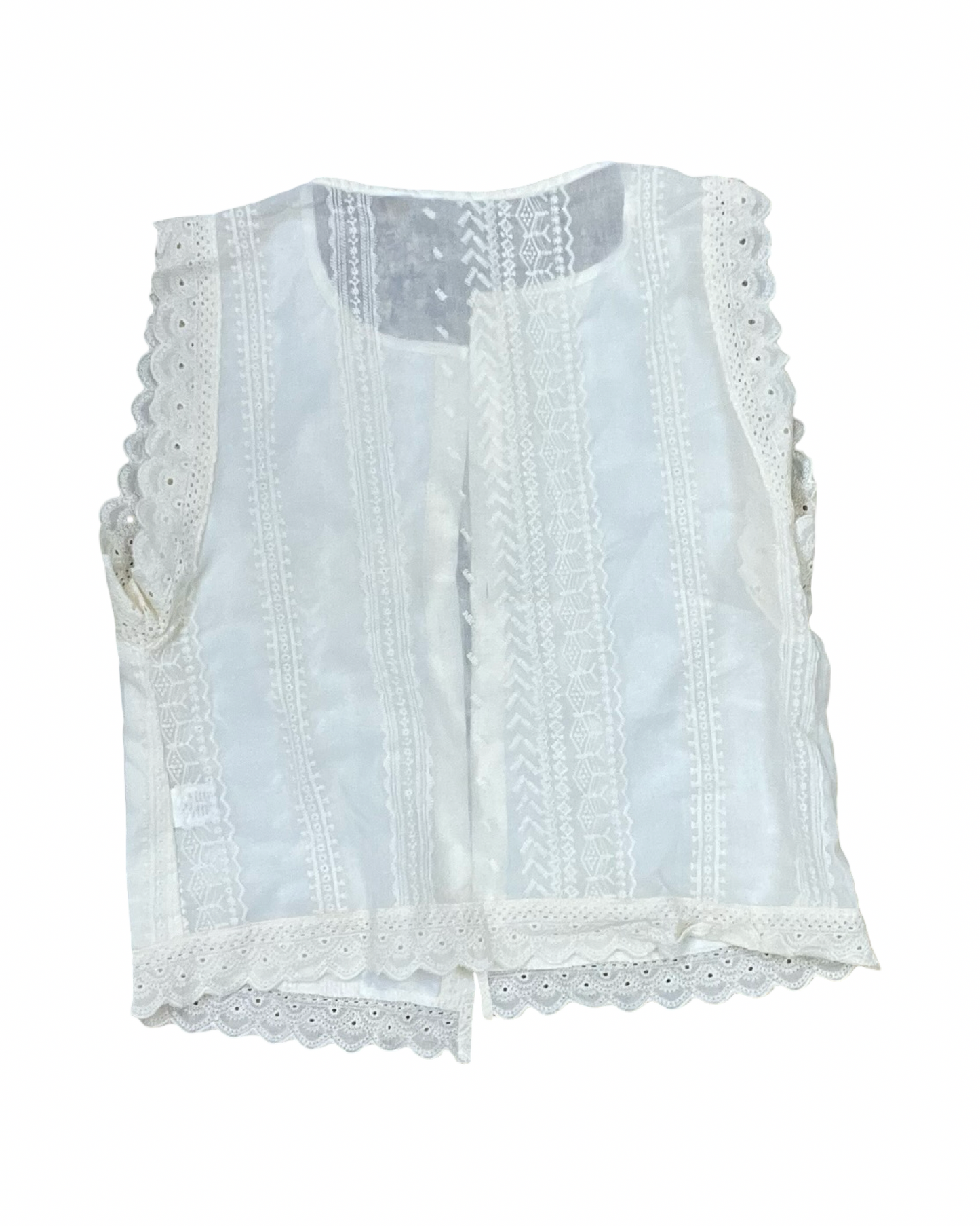 Blouse Sleeveless By Clothes Mentor In Cream, Size:S