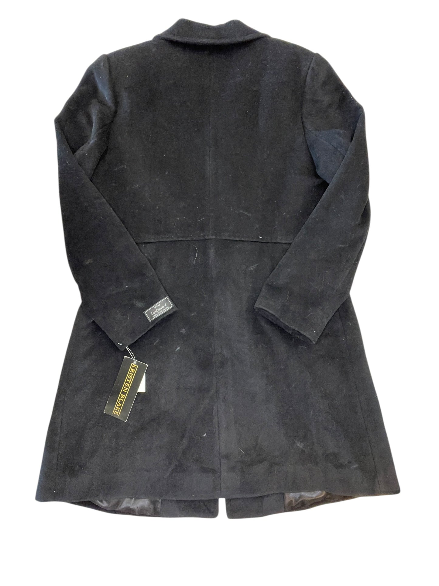 Coat Trench Coat By Clothes Mentor In Black, Size:Xl
