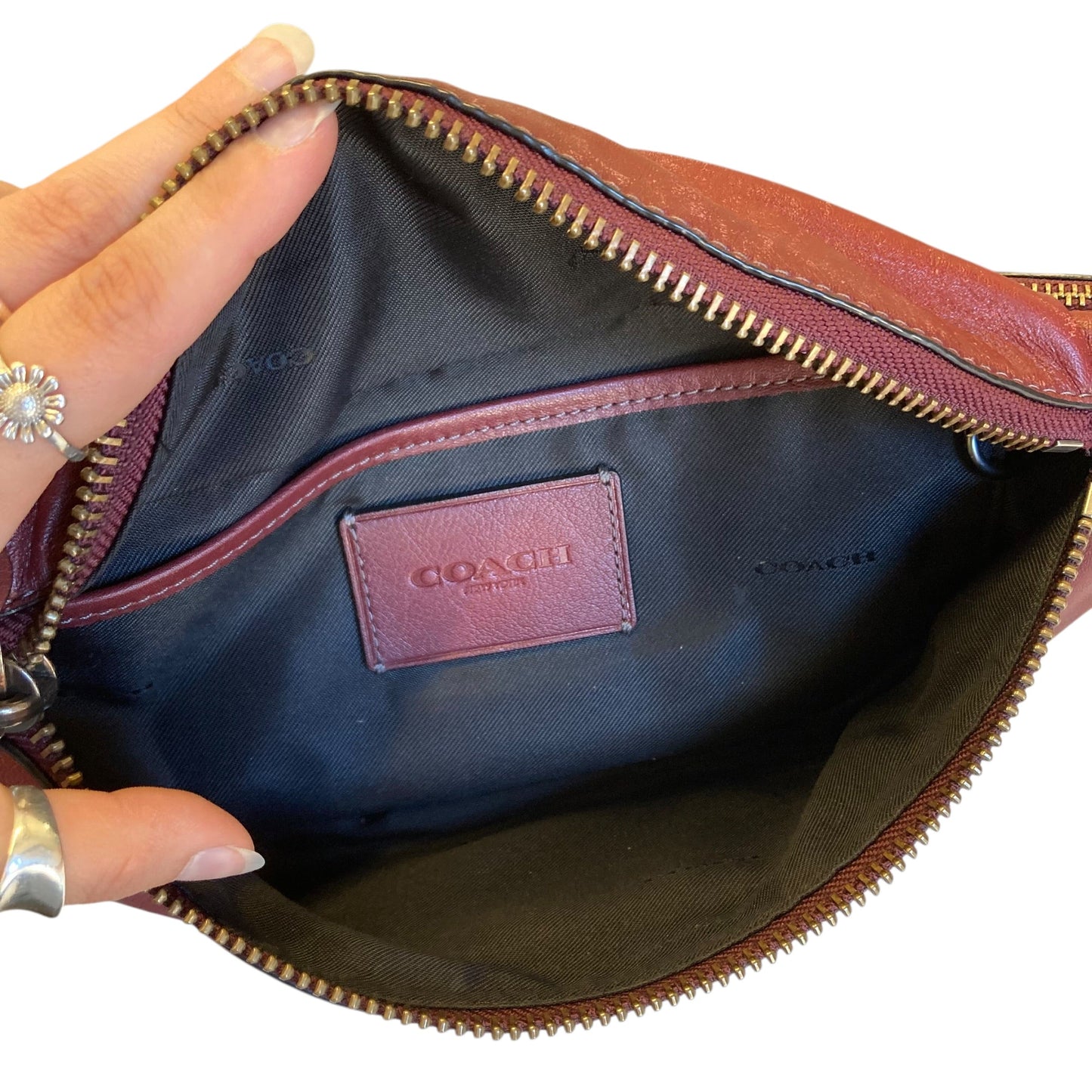 Belt Bag Designer By Coach In Red, Size:Large