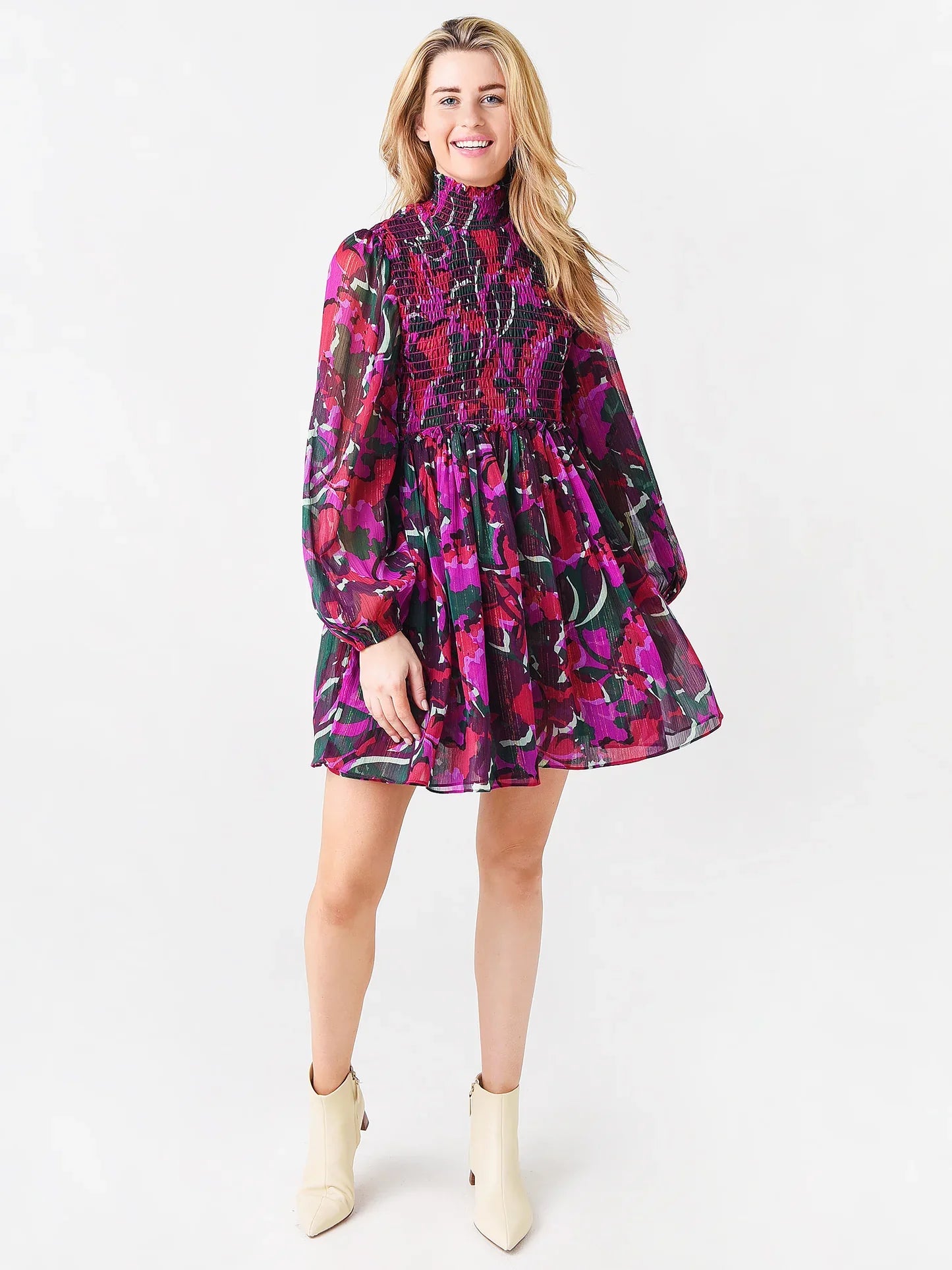 Dress Designer By Misa In Floral Print, Size: Xl