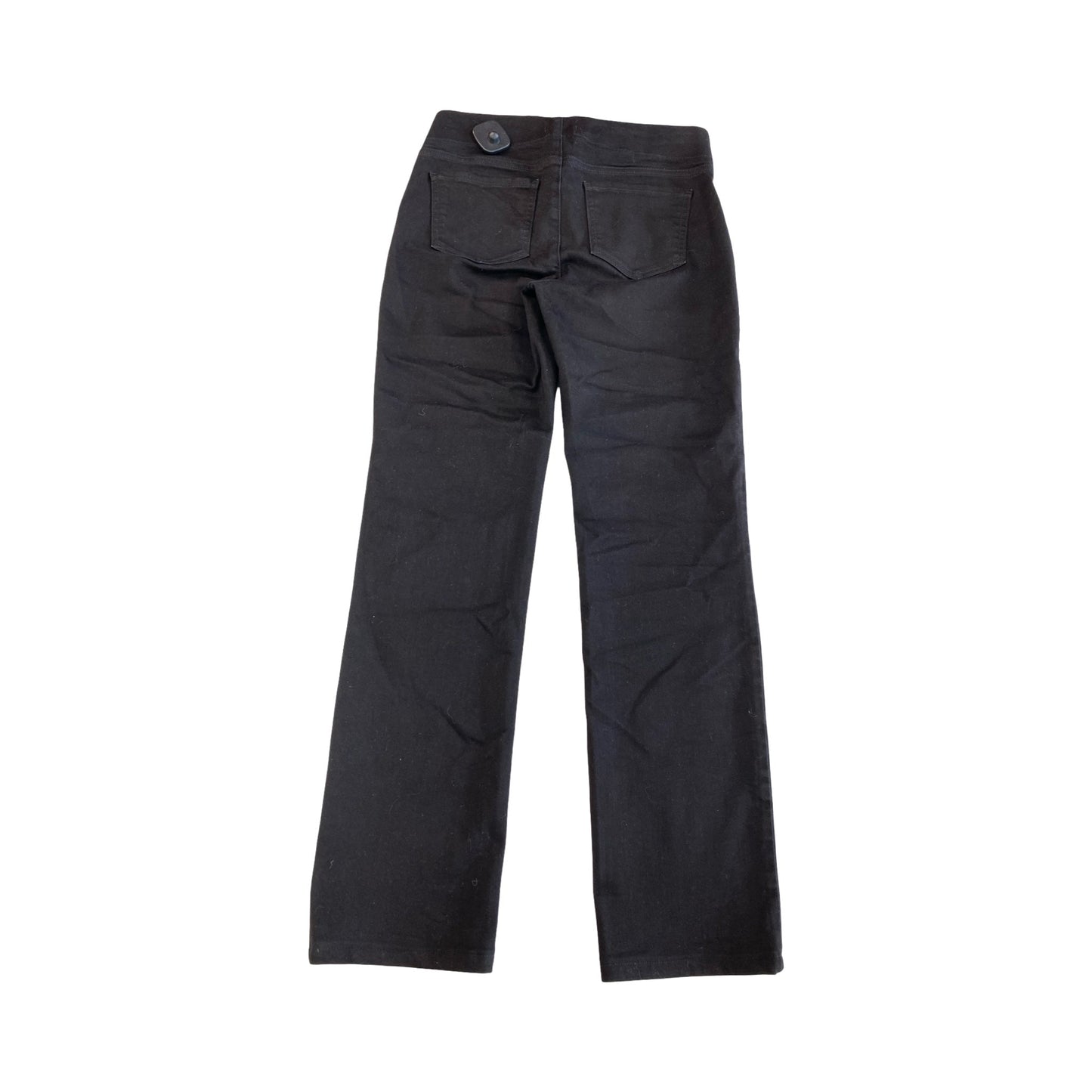 Jeans Straight By Not Your Daughters Jeans In Black Denim, Size:S