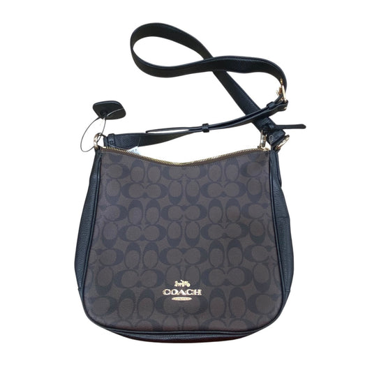 Handbag Designer By Coach In Black & Brown, Size:Medium
