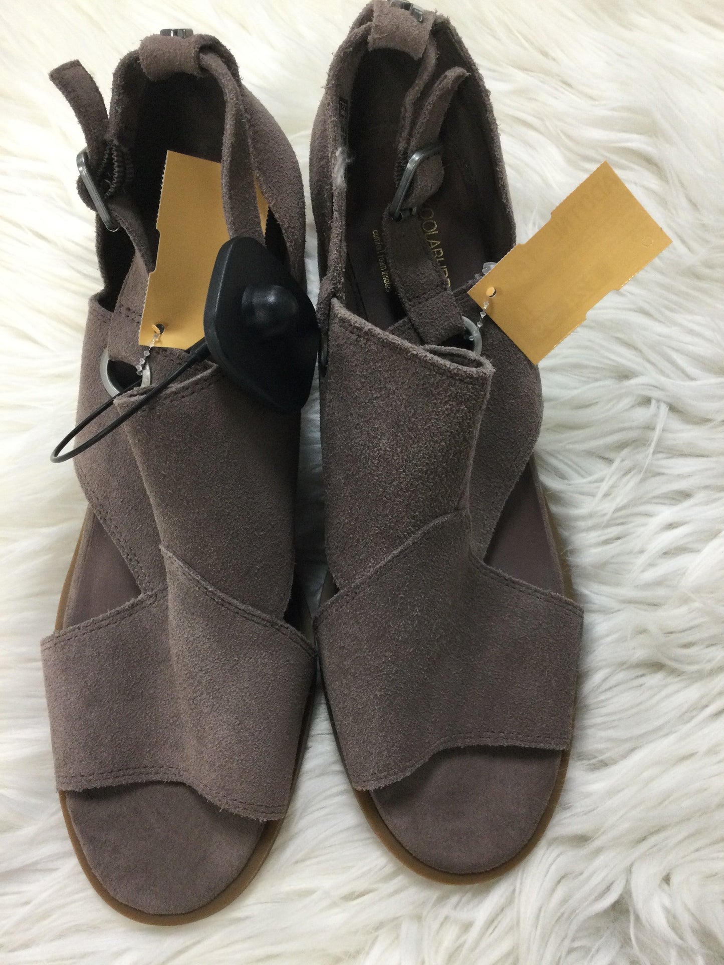 Sandals Heels Block By Koolaburra By Ugg In Taupe, Size:9