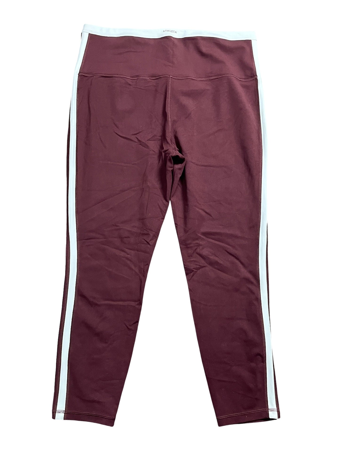 Athletic Leggings By Athleta In Maroon, Size:Xl