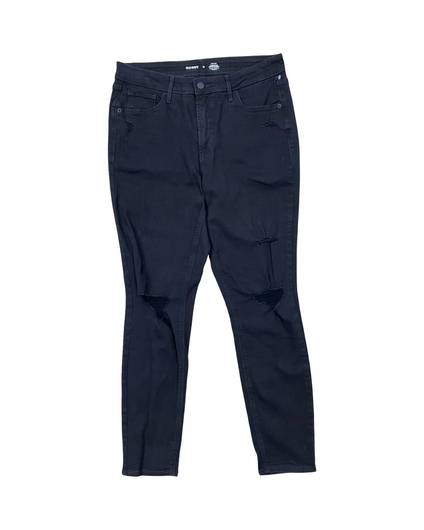 Jeans Skinny By Old Navy In Black, Size:12
