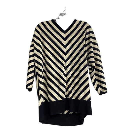 Sweater By Carmen By Carmen Marc Valvo In Black & Gold, Size:2X