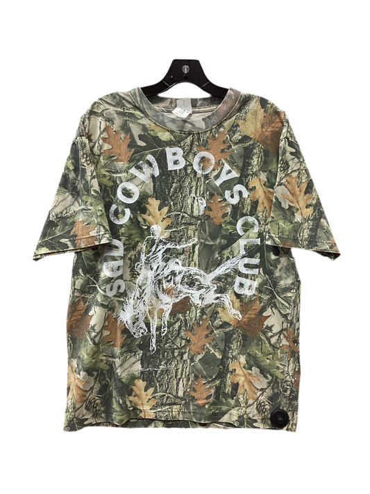 Top Ss By Cmb In Camouflage Print, Size:M
