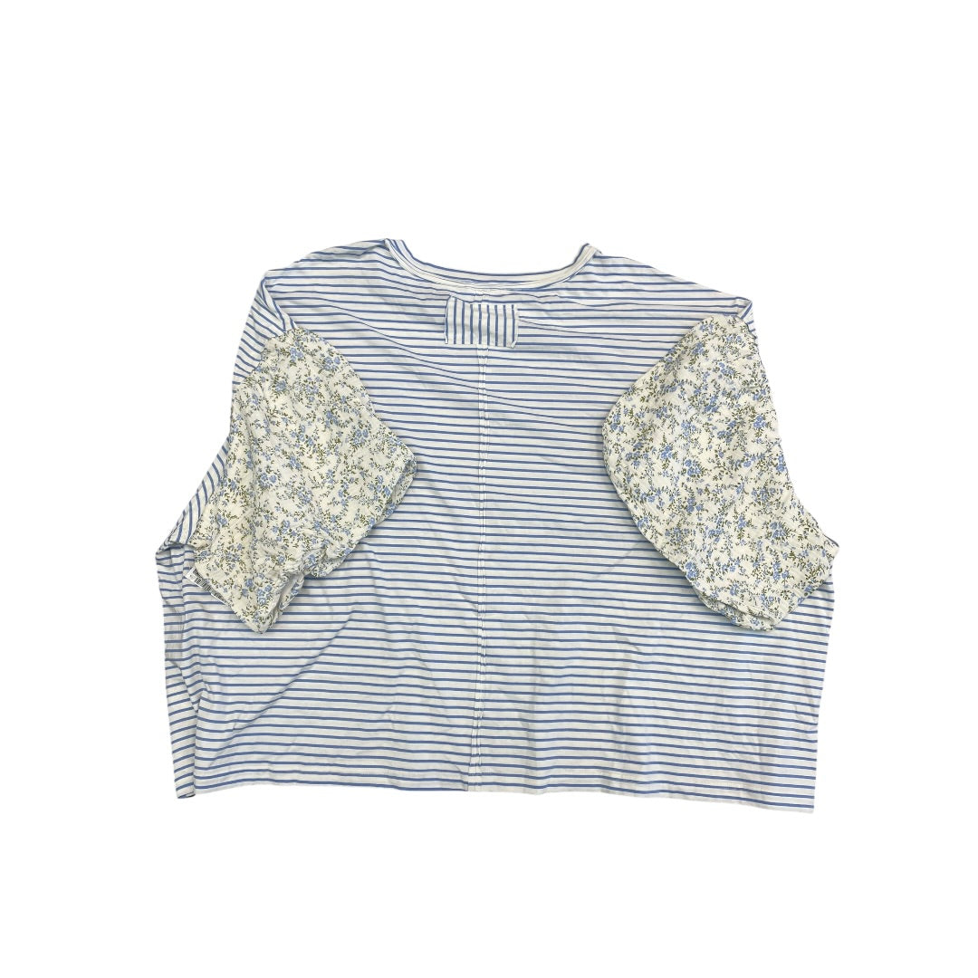 Top Ss By Oddi In Blue & White, Size:3X