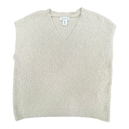 Vest Sweater By Rachel Zoe In Beige, Size:M