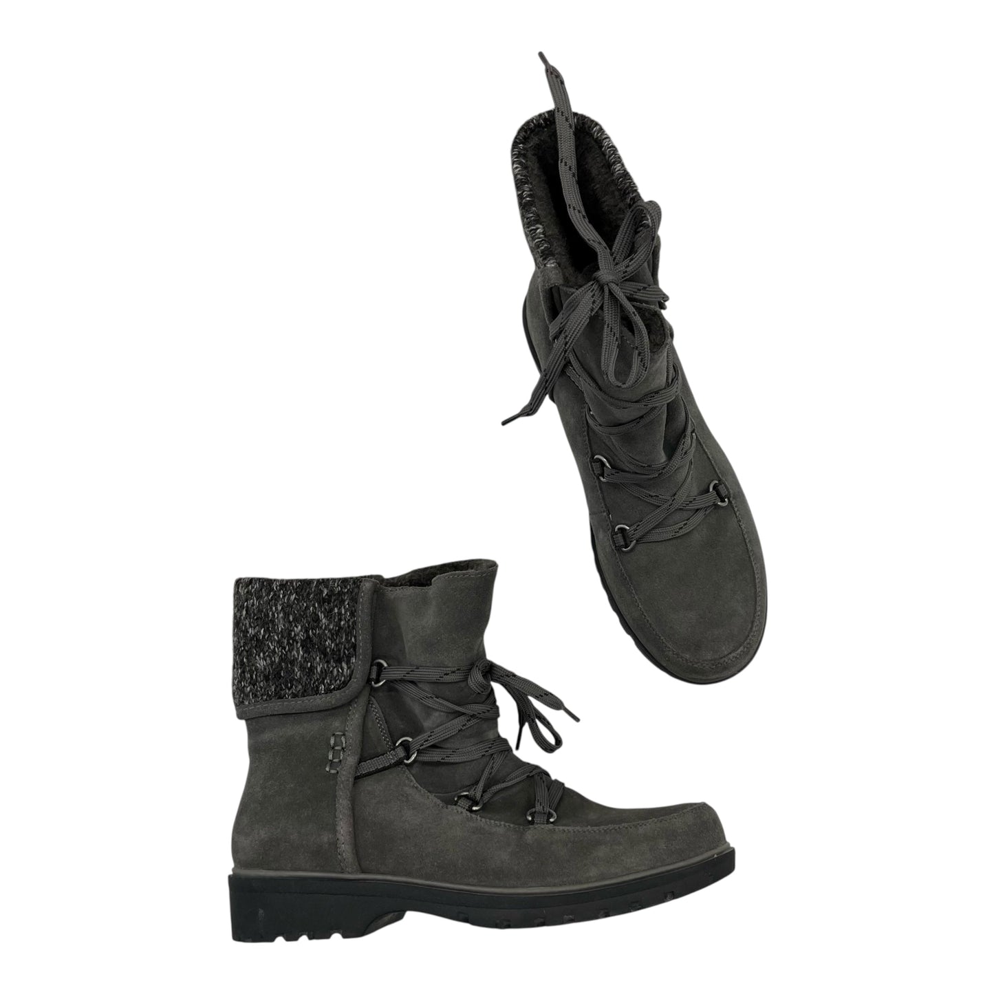 Boots Ankle Flats By Bare Traps In Grey, Size:8