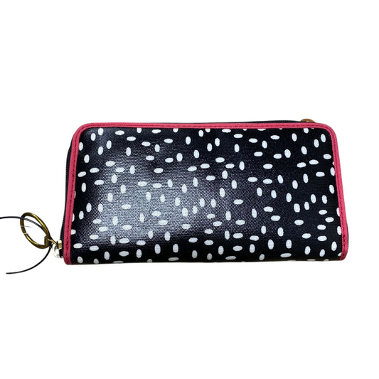 Wallet By Fossil In Black & White, Size:Medium