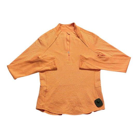 Athletic Top Ls Collar By Lululemon In Orange, Size:6