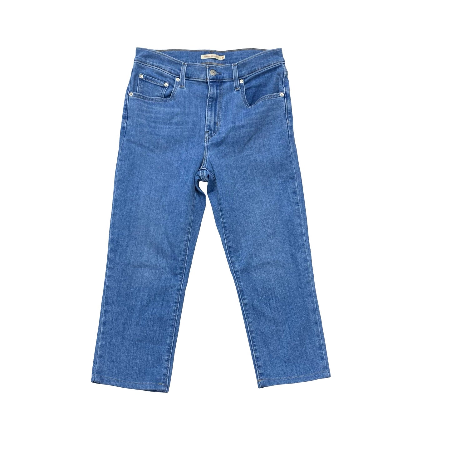 Jeans Straight By Levis In Blue, Size:12