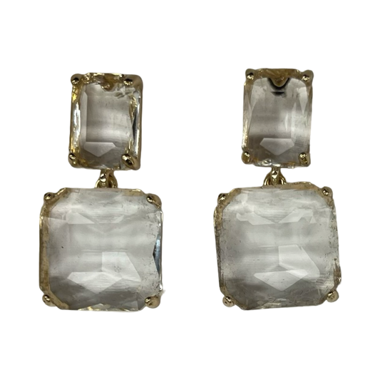Earrings Dangle/Drop By Clothes Mentor In Clear
