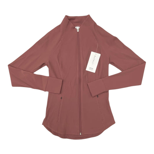 Athletic Jacket By Athleta In Mauve, Size:S