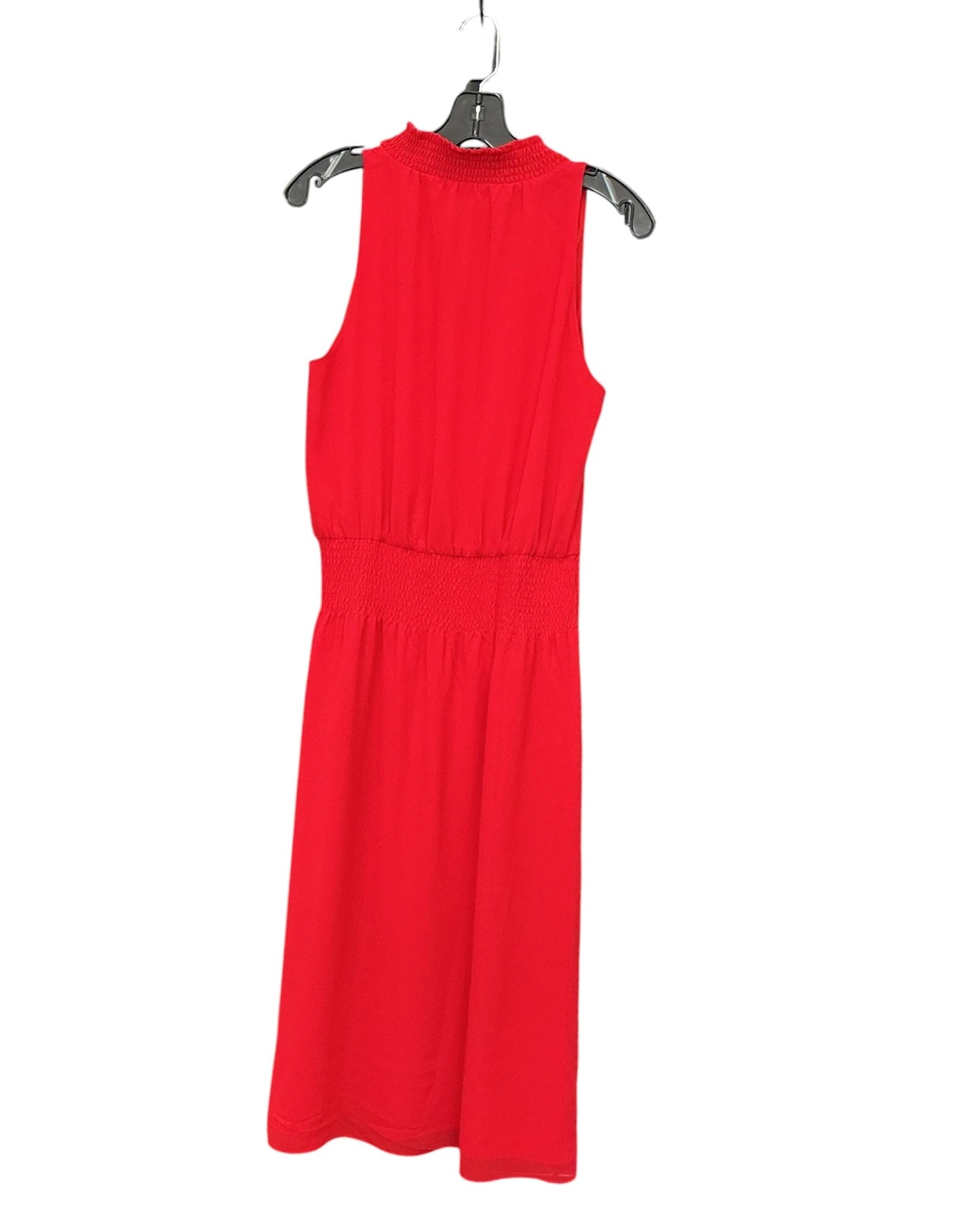 Dress Casual Midi By White House Black Market In Red, Size:S