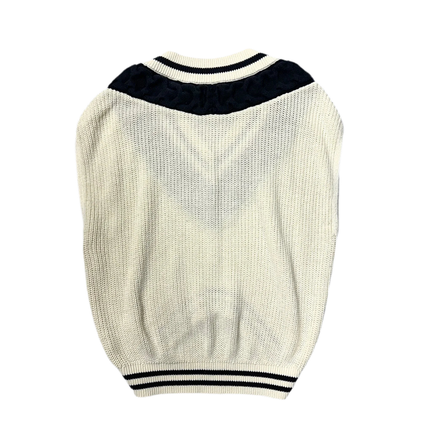 Vest Sweater By Bdg In Cream & Grey, Size: Xs