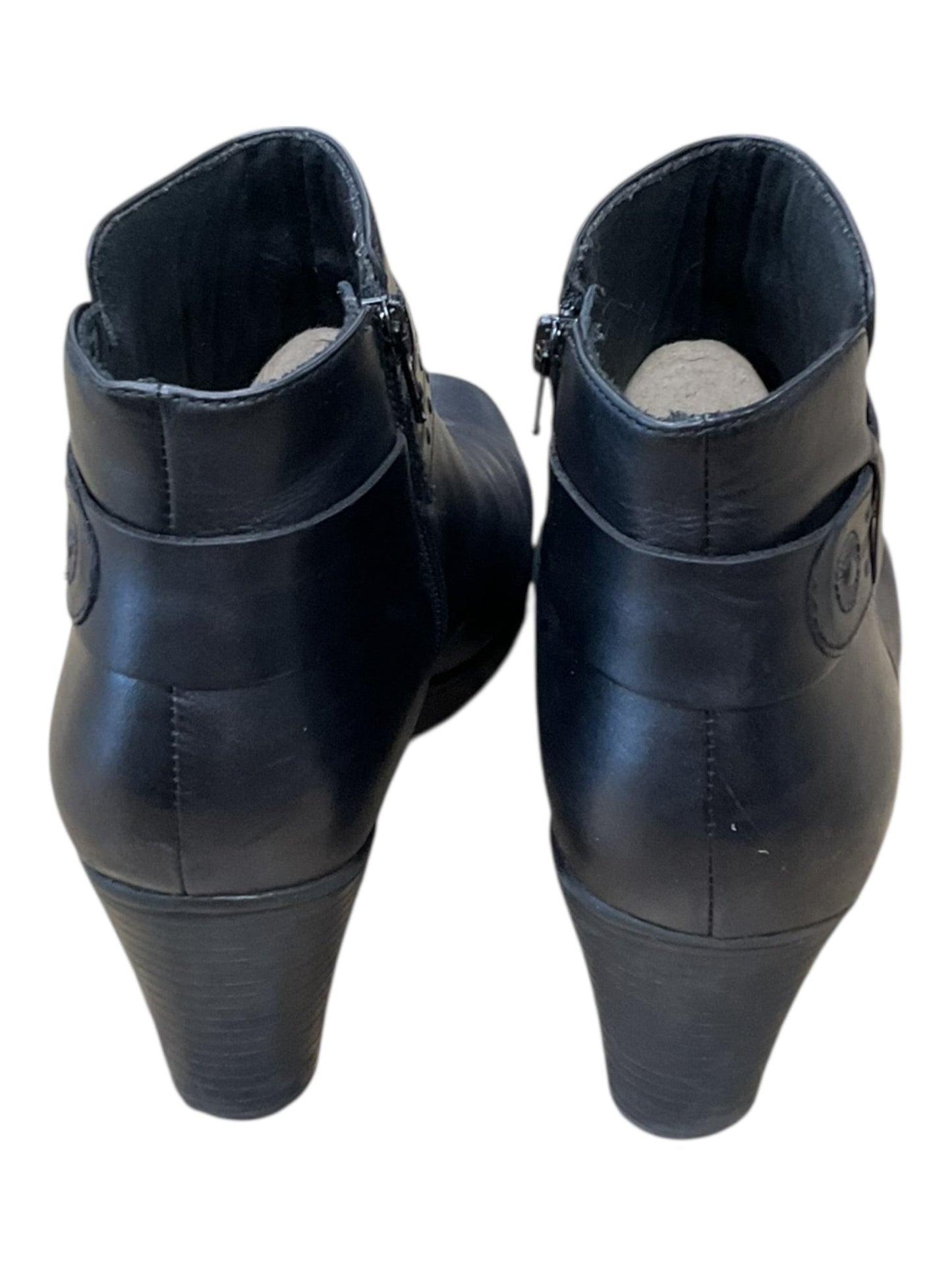 Boots Ankle Heels By Clarks In Black, Size:10