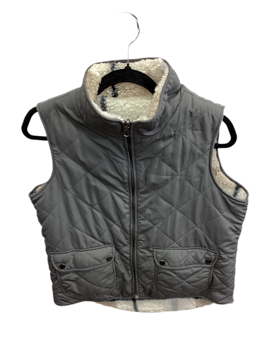 Vest Faux Fur & Sherpa By Cmc In Grey, Size:M