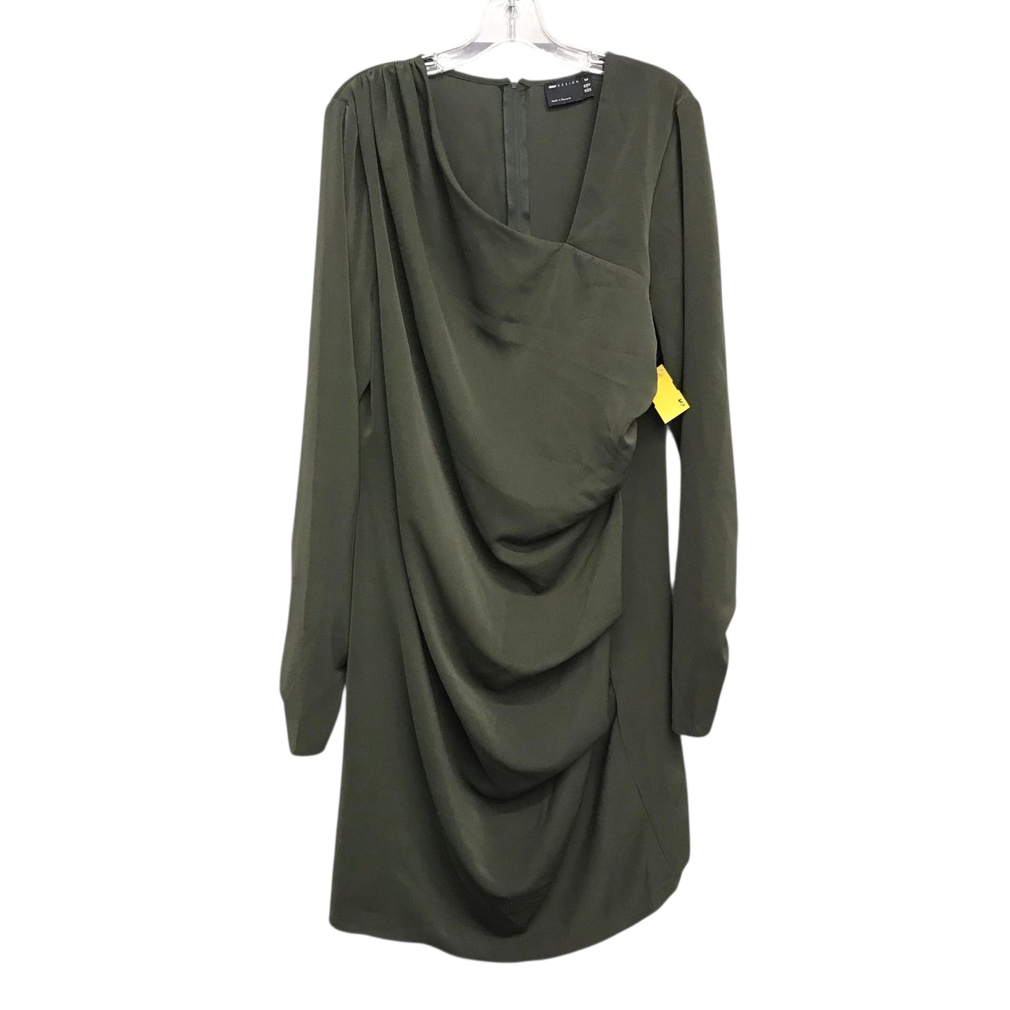 Dress Party Midi By Asos In Green, Size:Xl