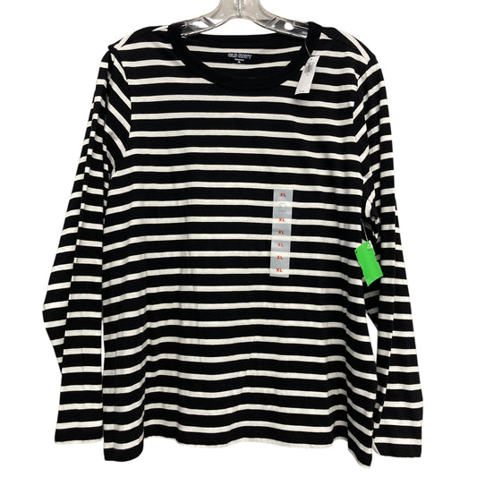 Top Ls Basic By Old Navy In Black & White, Size:Xl