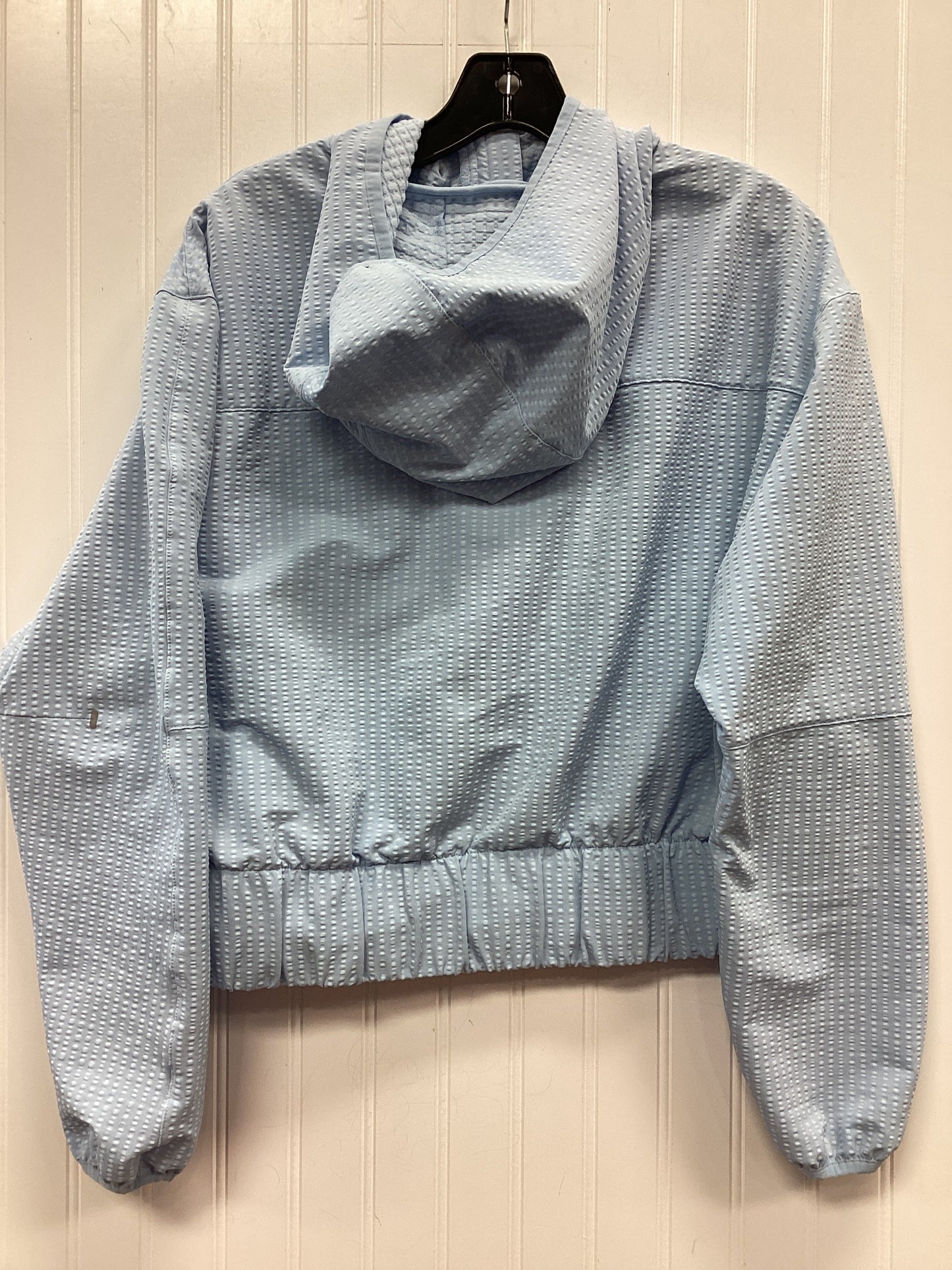 Athletic Jacket By Asics In Blue, Size:Xl