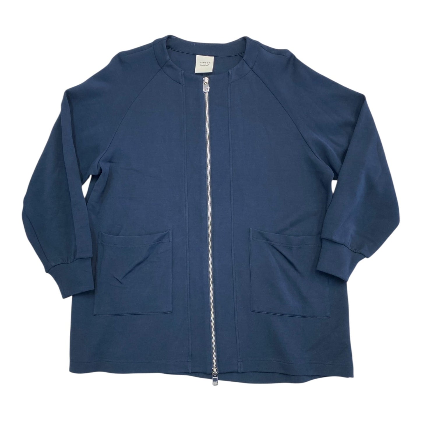 Athletic Top Ls Collar By Varley In Navy, Size:Sp