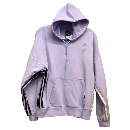 Athletic Sweatshirt Hoodie By Adidas In Purple, Size:S