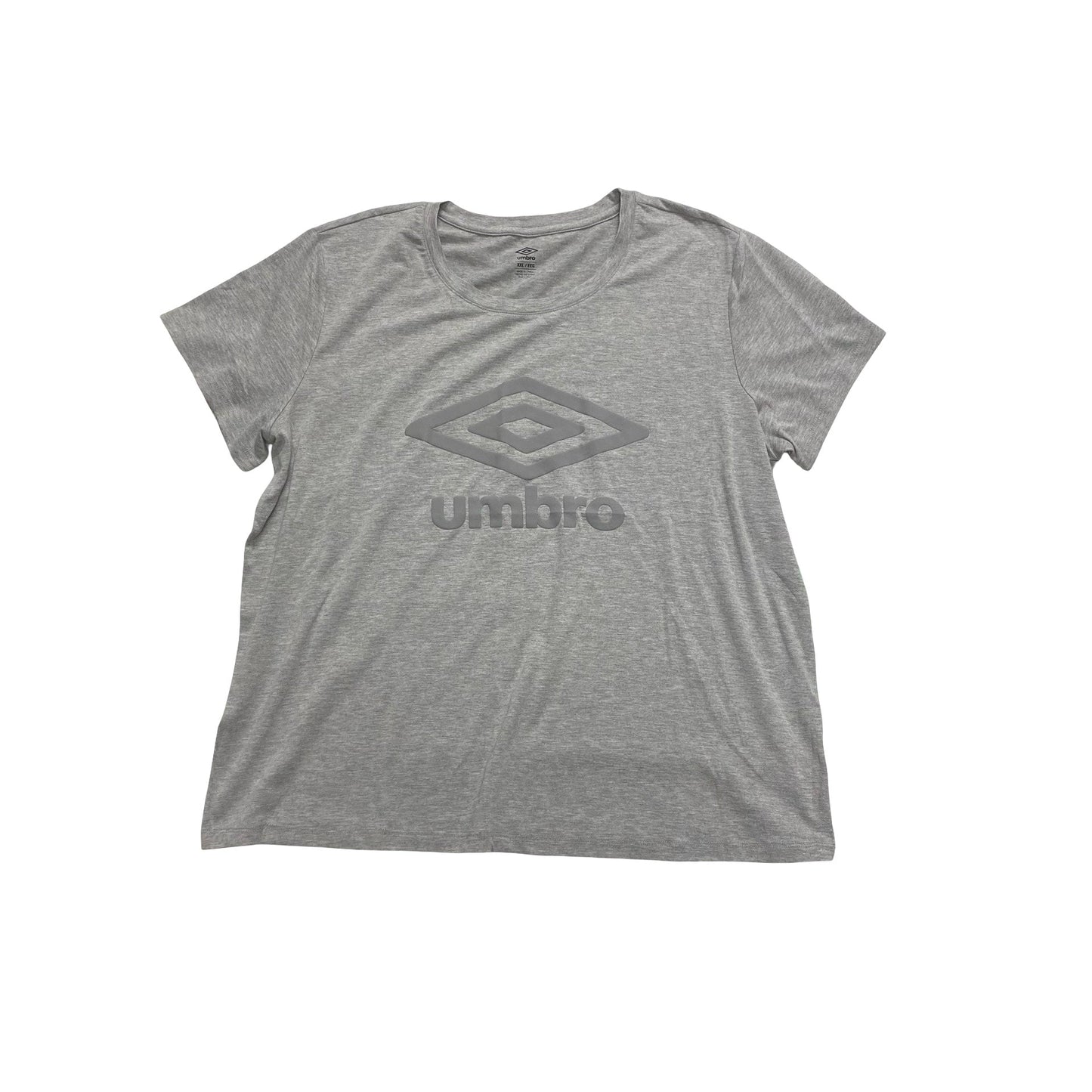 Athletic Top Ss By Umbro In Grey, Size:Xxl