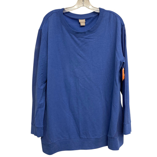 Top Ls Basic By Chicos In Blue, Size:L