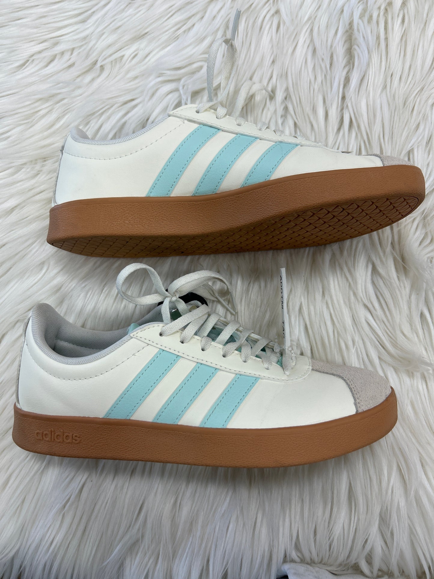 Shoes Sneakers By Adidas In Blue & Cream, Size:8