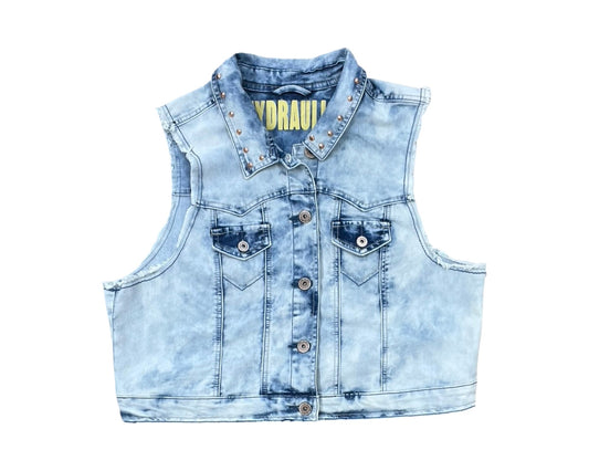 Vest Other By Hydraulic In Blue Denim, Size:1X