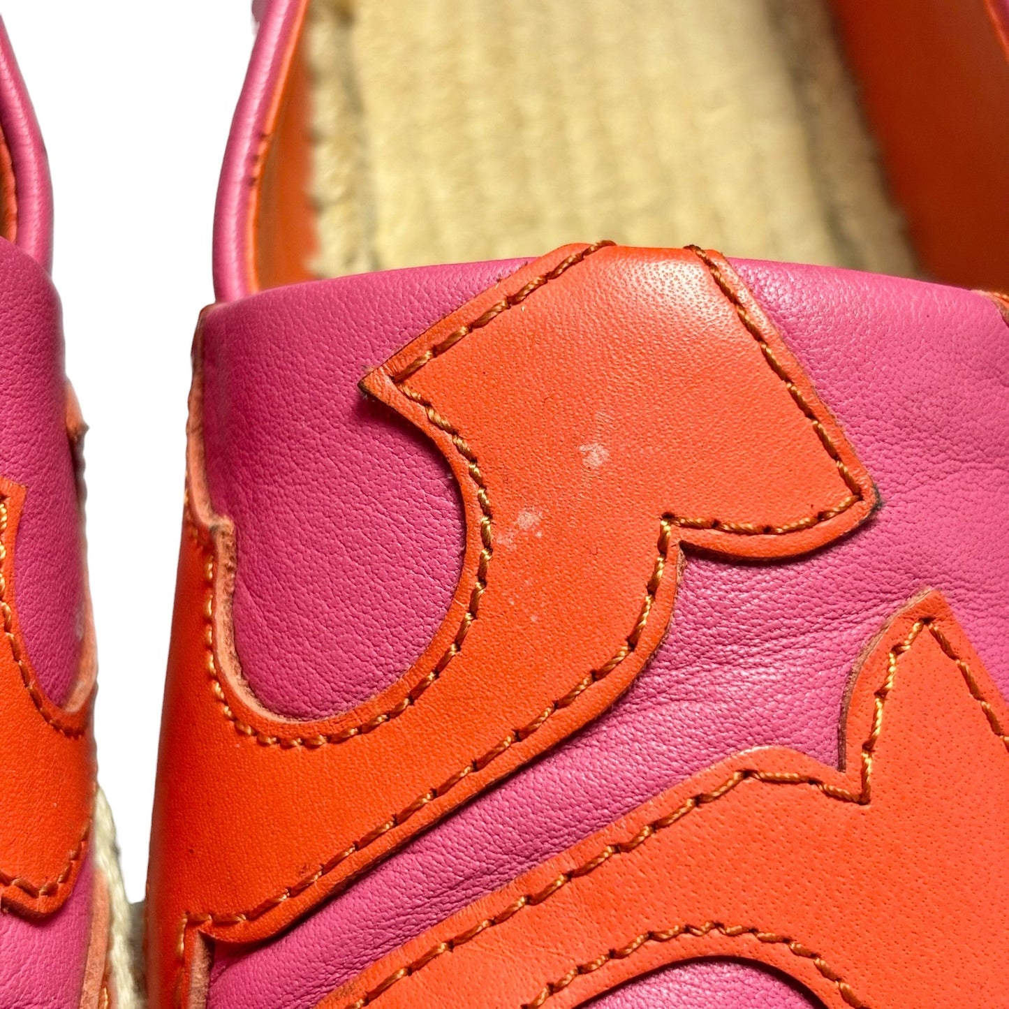 Shoes Designer By Tory Burch In Orange & Pink, Size: 8