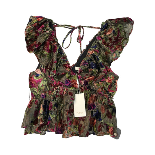 Top Sleeveless By Parker In Floral Print, Size:10