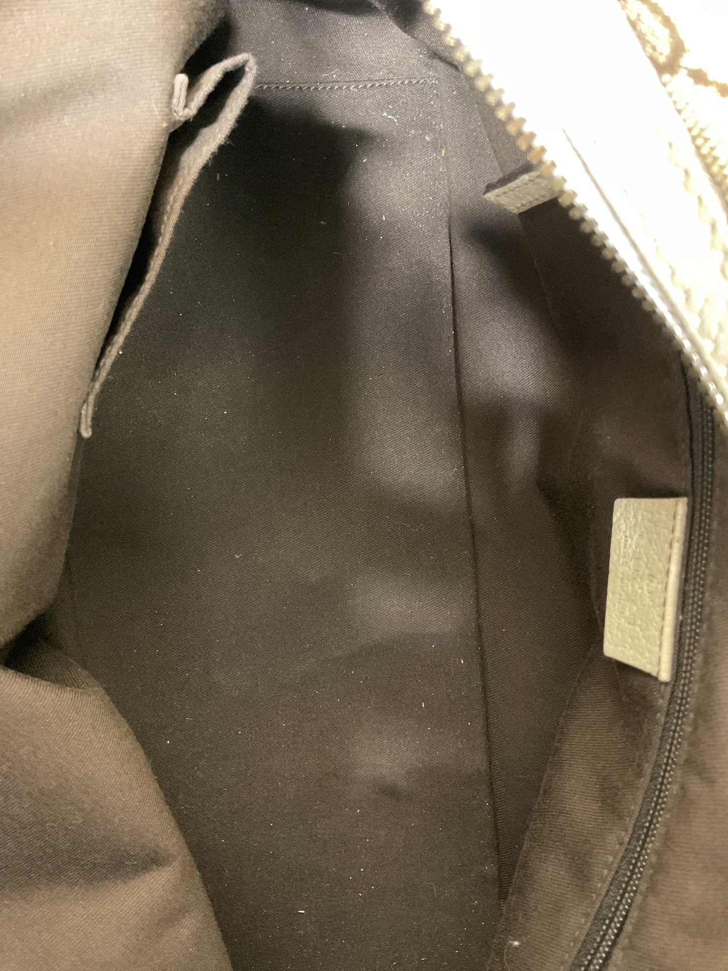 Handbag Luxury Designer By Gucci In Brown & Cream, Size:Medium