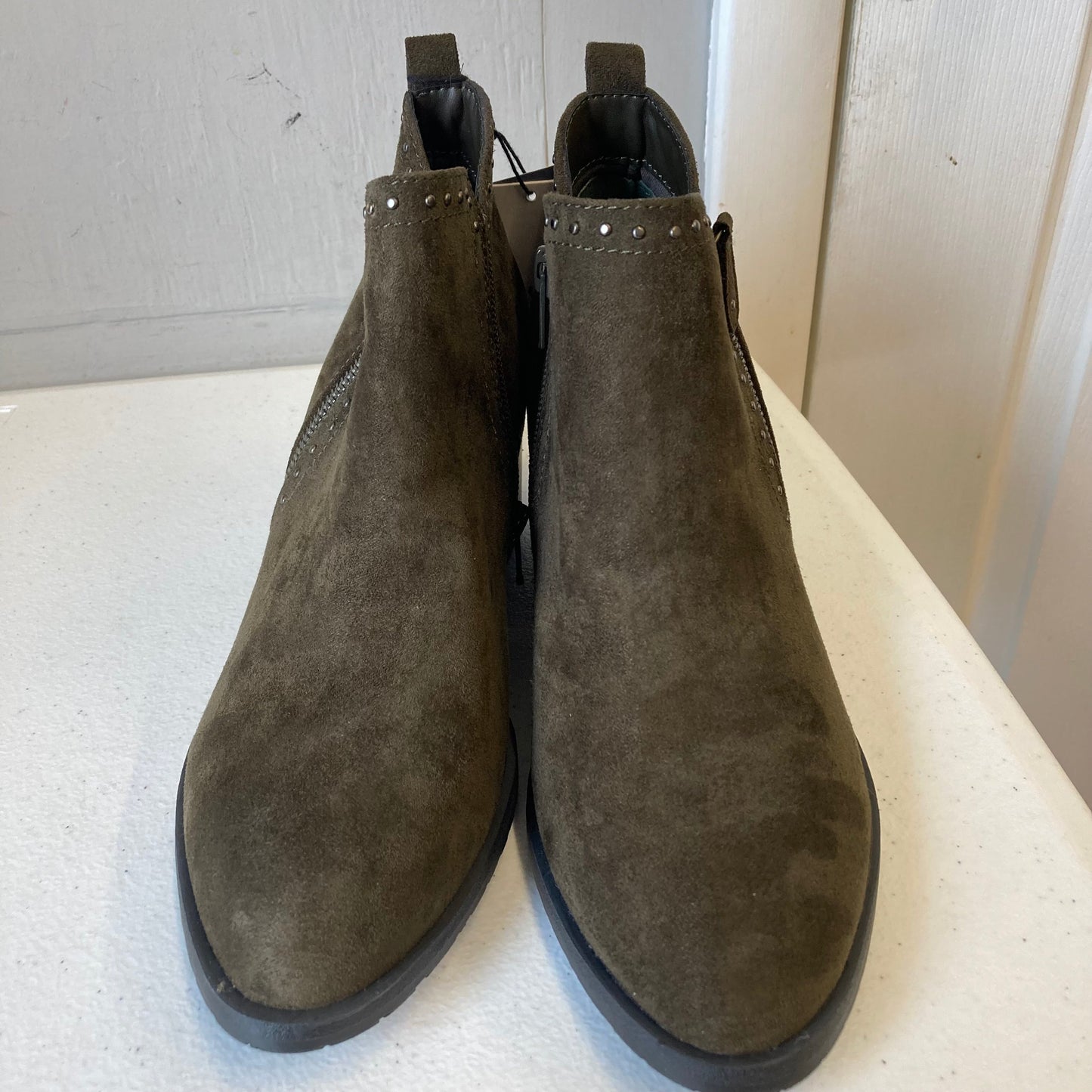 Boots Ankle Heels By Sonoma In Green, Size:8