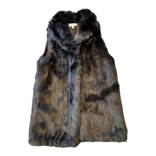 Vest Faux Fur & Sherpa By Nordstrom In Black, Size:Osfm