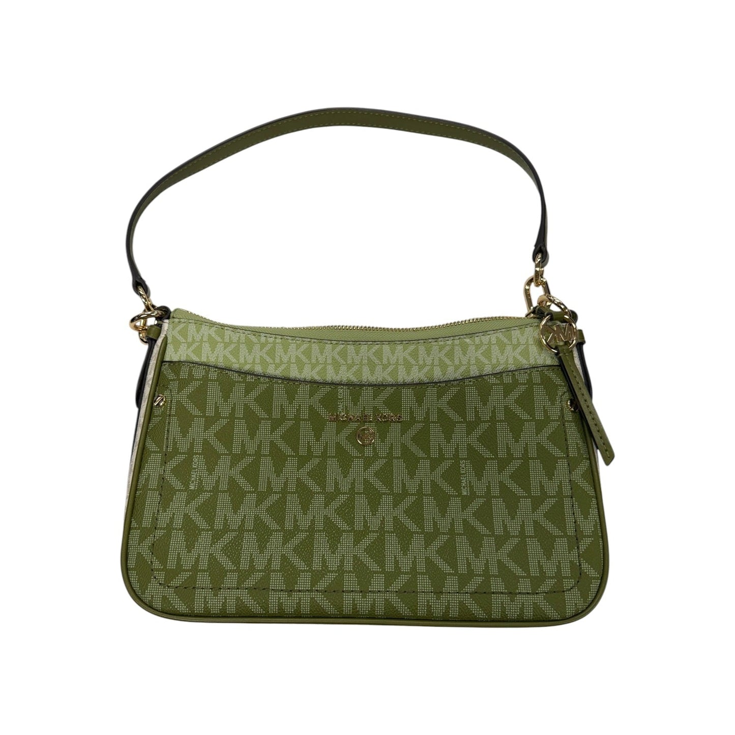 Handbag Designer By Michael Kors In Green, Size:Medium