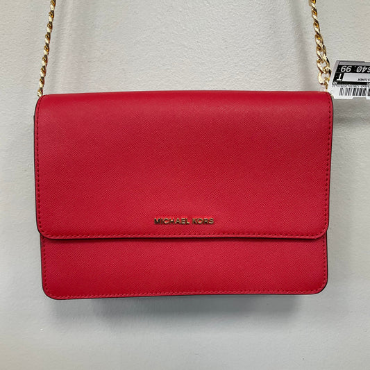 Crossbody Designer By Michael Kors In Red, Size:Small