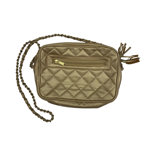 Crossbody By Cme In Gold, Size:Medium